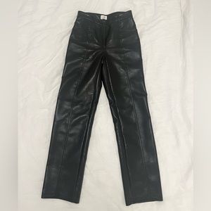 Aritzia Wilfred Rebel Faux Leather Pants